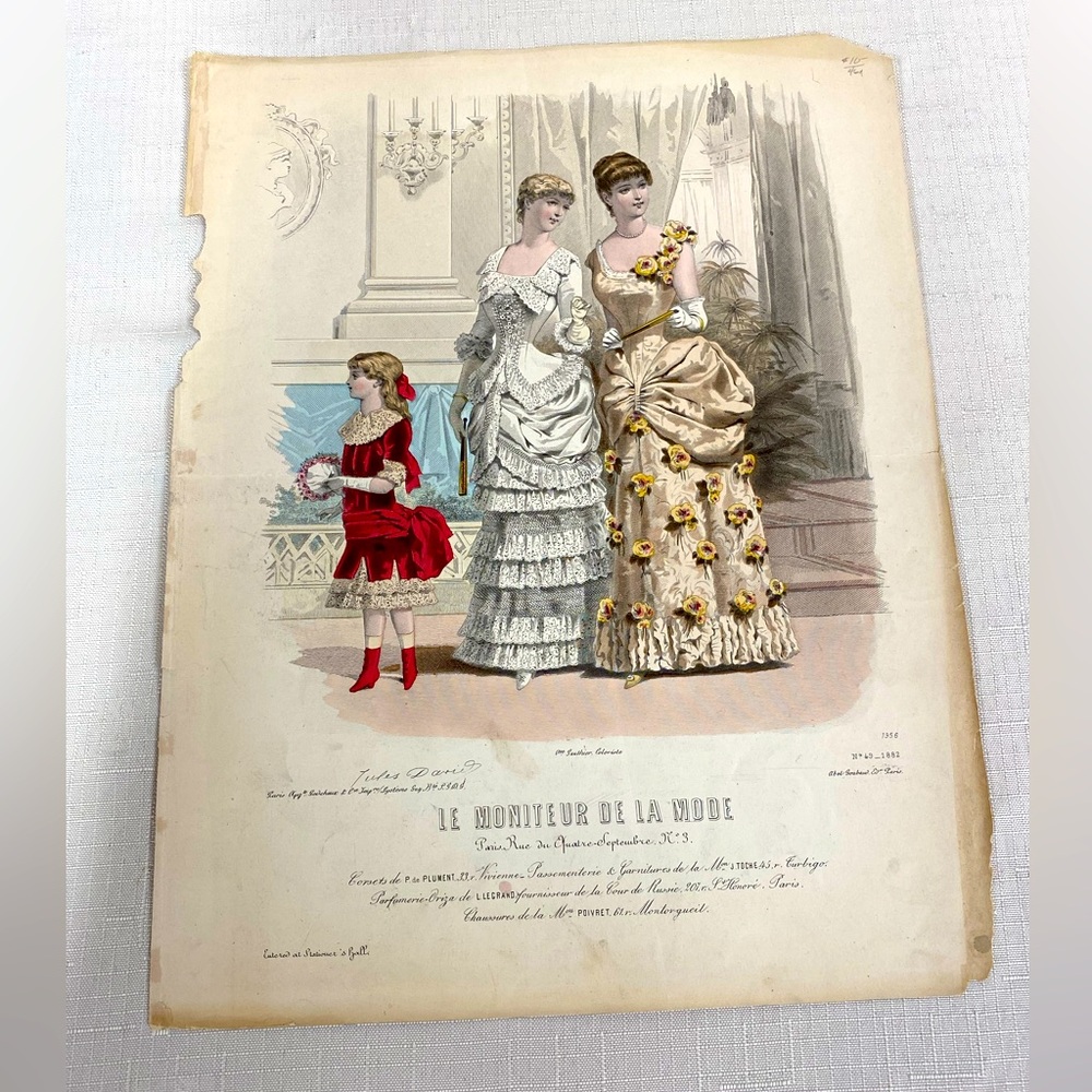 Vintage French Themed Prints (lot of 2)